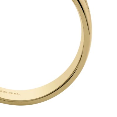 Archival Core Essentials Gold-Tone Stainless Steel Band Ring