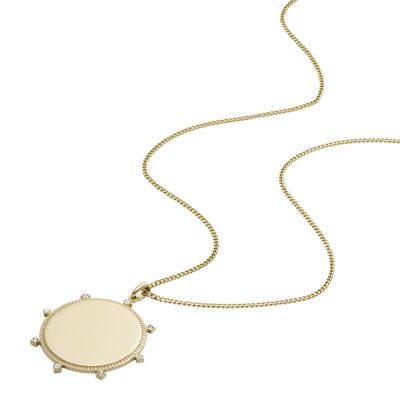 Elliott Gold-Tone Stainless Steel Pendant Necklace - JOF00977710