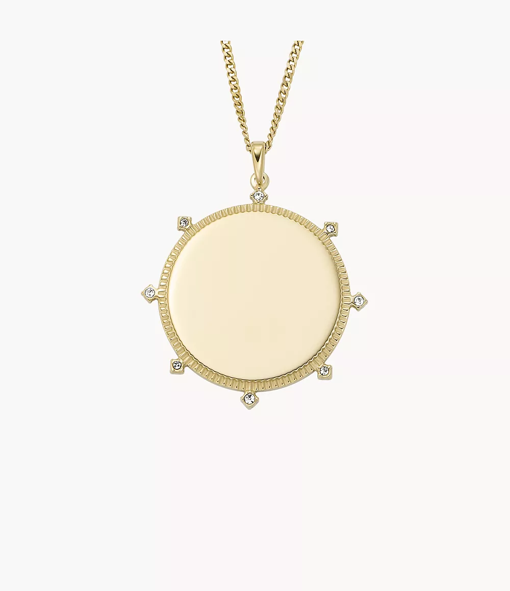 Image of Elliott Gold-Tone Stainless Steel Pendant Necklace