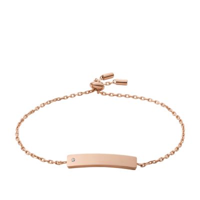 Elliott Rose Gold-Tone Stainless Steel Chain Bracelet