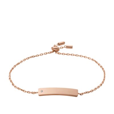 Bracelet Femme Perlé Rosé Fossil - Katior