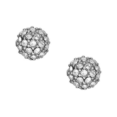 Fossil Outlet Women's Ear Party Stainless Steel Stud Earrings - Silver