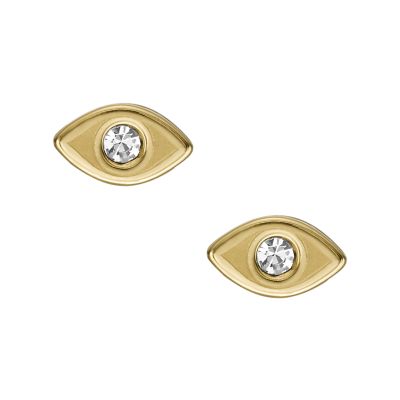 Fossil Outlet Women's Ear Party Gold-Tone Stainless Steel Stud Earrings - Gold