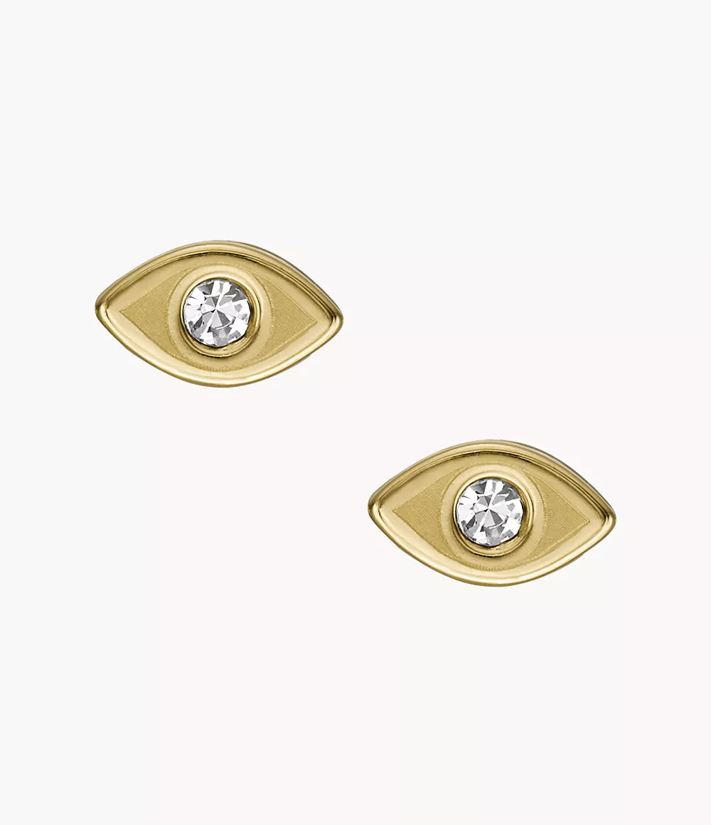 Ear Party Gold-Tone Stainless Steel Stud Earrings  JOF00991710
