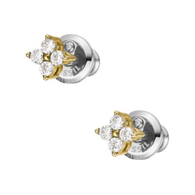 s672 gold plated stainless steel earring