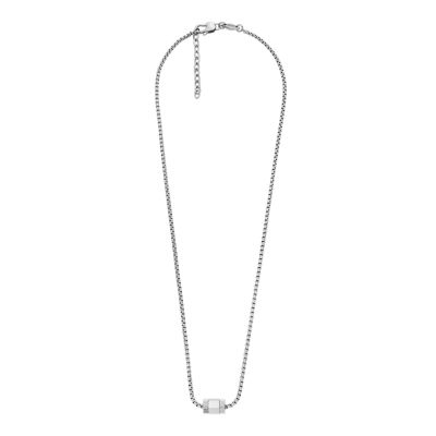 Icons Stainless Steel Chain Necklace - JOF01002040 - Fossil