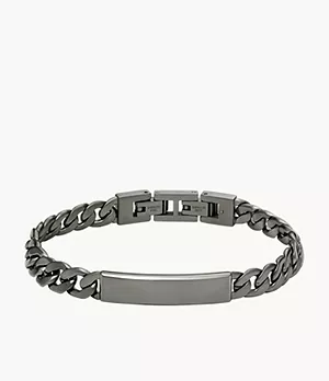 Elliott Gunmetal Stainless Steel Chain Bracelet