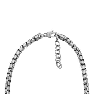 Icons Stainless Steel Chain Necklace - JOF01002040 - Fossil