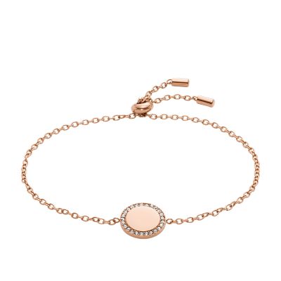 Elliott Rose Gold-Tone Stainless Steel Chain Bracelet