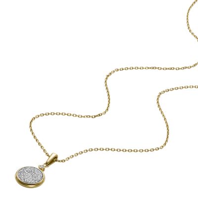 Hazel Glitz Paper Gold-Tone Stainless Steel Pendant Necklace