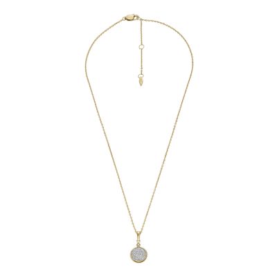 Hazel Glitz Paper Gold-Tone Stainless Steel Pendant Necklace