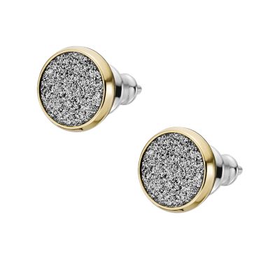 Hazel Glitz Paper Gold-Tone Stainless Steel Stud Earrings