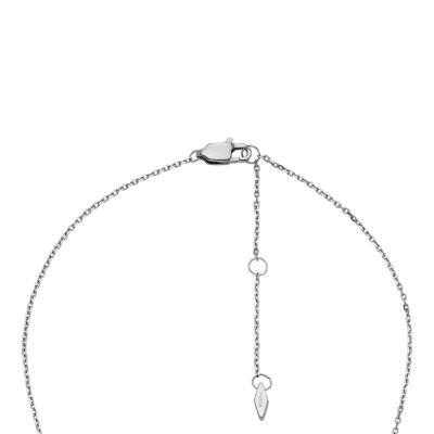 Love Knot Stainless Steel Station Necklace