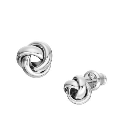 Love Knot Stainless Steel Stud Earrings