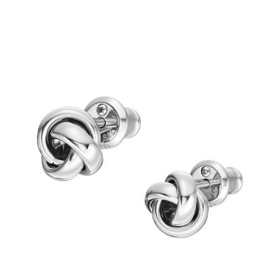 Love Knot Stainless Steel Stud Earrings