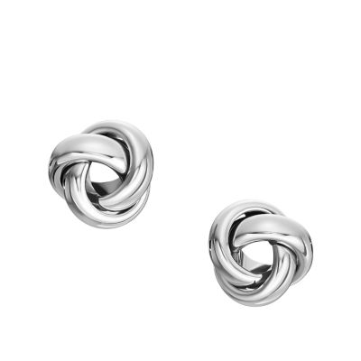 Love Knot Stainless Steel Stud Earrings