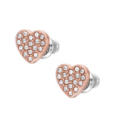 Rose Gold Plated Stainless Steel 12x21mm Ear Wire with Ball - 20