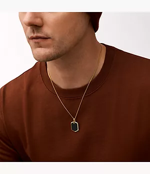Elliott Black Lacquer Pendant Necklace