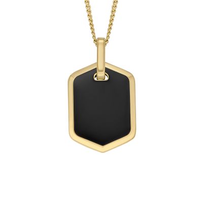 Elliott Black Lacquer Pendant Necklace  JOF01065710