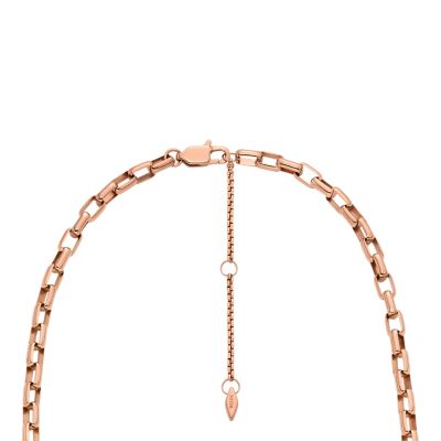 Archival Core Essentials Rose Gold-Tone Stainless Steel Chain Necklace