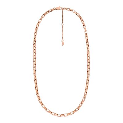 Archival Core Essentials Rose Gold-Tone Stainless Steel Chain Necklace