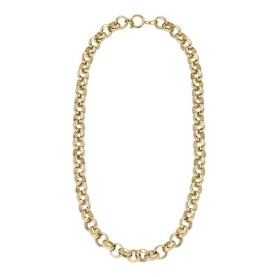 Fossil Outlet Kette Archival Bold Links Edelstahl goldfarben - Goldfarben