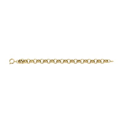 Archival Bold Links Gold-Tone Stainless Steel Chain Bracelet