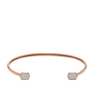 Hazel Hexagon Glitz Paper Bangle Bracelet