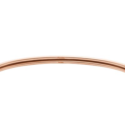 Love Knot Rose Gold-Tone Stainless Steel Cuff Bracelet