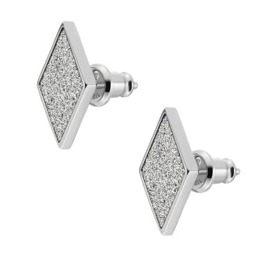 Ear Party Paper Glitz Stainless Steel Stud Earrings