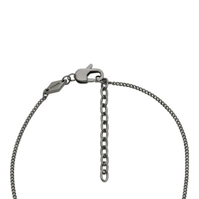 Elliott Gunmetal Stainless Steel ID Necklace