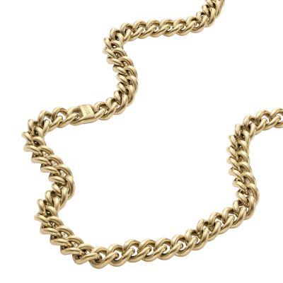 Core Chains Gold-Tone Stainless Steel Chain Necklace