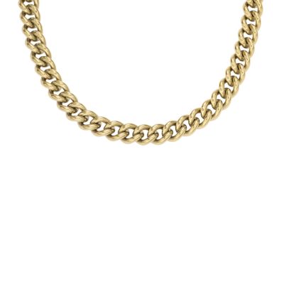 Core Chains Gold-Tone Stainless Steel Chain Necklace