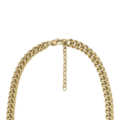 Core Chains Gold-Tone Stainless Steel Chain Necklace