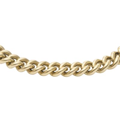 Core Chains Gold-Tone Stainless Steel Chain Bracelet