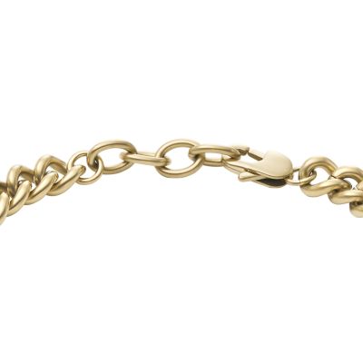 Core Chains Gold-Tone Stainless Steel Chain Bracelet