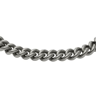 Core Chains Gunmetal Stainless Steel Chain Bracelet