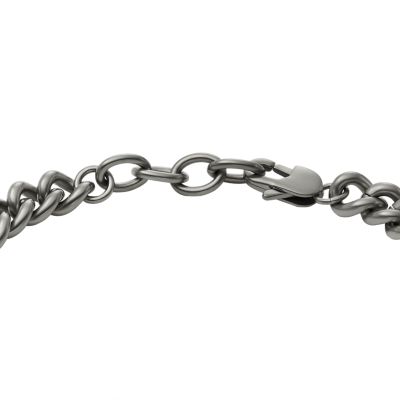 Core Chains Gunmetal Stainless Steel Chain Bracelet