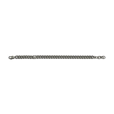 Core Chains Gunmetal Stainless Steel Chain Bracelet