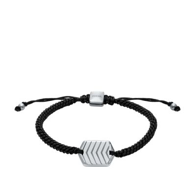 Fossil Outlet Armband Metal Texture Edelstahl - Silberfarben