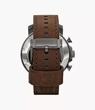 Nate Chronograph Brown Leather Watch - JR1424 - Fossil
