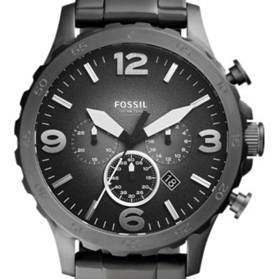 Nate Chronograph Smoke Stainless Steel Watch
