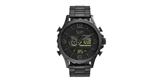 fossil analog digital watches for mens
