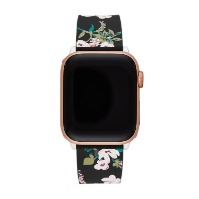 kate spade new york floral silicone band for apple watch®, 38/40