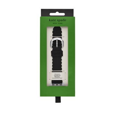 kate spade new york black silicone 38mm bands for Apple Watch