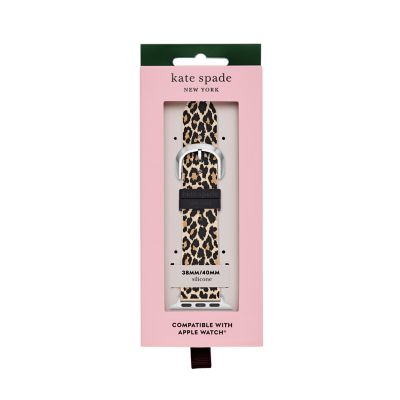 kate spade new york leopard cross-compatible set, 38/40/41mm bands