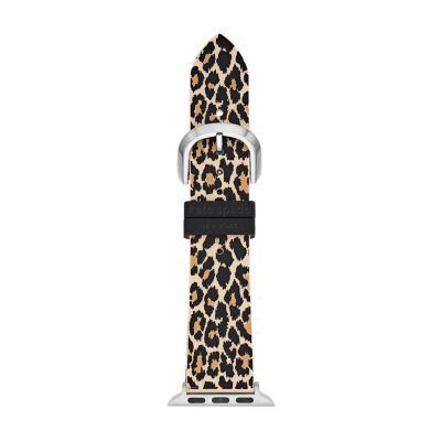 Silicone leopard apple hot sale watch band