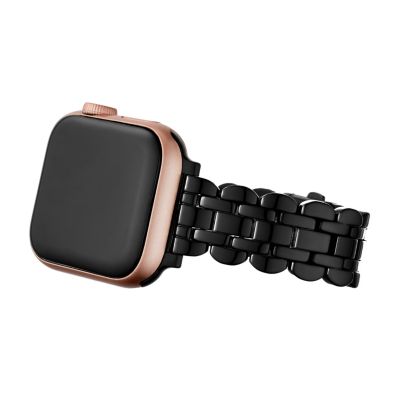 kate spade new york black stainless steel scallop 38mm/40mm/41mm bracelet  band for Apple Watch® - KSS0066 - Watch Station