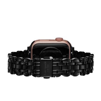 kate spade new york black steel scallop bracelet band for Apple