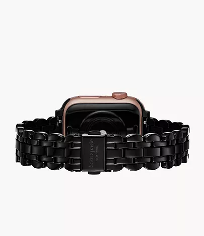 kate spade new york black stainless steel scallop 38mm/40mm/41mm bracelet  band for Apple Watch® - KSS0066 - Watch Station